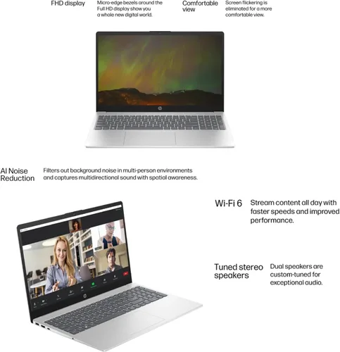 Miniatura 7 de HP Ultrabook Laptop FHD de 15.6 pulgadas para negocios y académicos, potente Intel Core i7-1255U hasta 4.7 GHz, 24 GB de RAM, almacenamiento de 1 TB