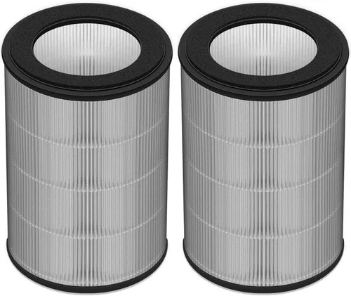 DR-HPA019 H13 Filtro Hepa de repuesto compatible con el ventilador de torre Dreo purificador de aire MC710S, sistema de filtración de 2 etapas,