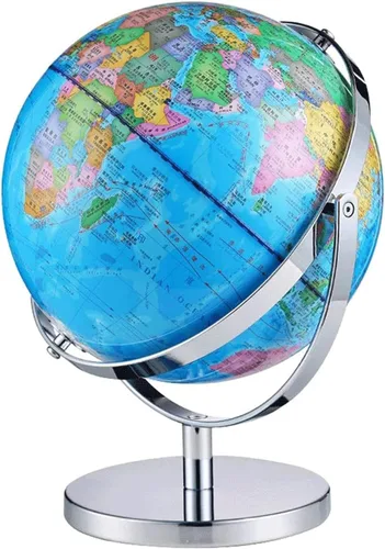 Miniatura 9 de Globos geográficos de 720 ° de rotación completa de alta definición globo mundial de escritorio globos geográficos para adultos estudiantes globos