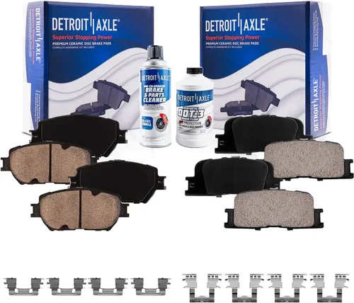 Miniatura 11 de Detroit Axle - Pastillas de freno traseras para Kia Sportage 2017-2022, Hyundai Tucson 2016-2021, pastillas de freno de cerámica 2018 2019 2020