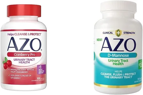 AZO Cranberry Pro Suplemento para la salud del tracto urinario 600 mg PACRAN, 1 porción = más de 1 vaso de jugo de arándano 100 CT + D Manosa Salud