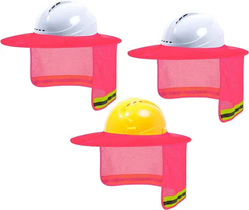 Miniatura 10 de TCCFCCT Parasol para sombrero duro, escudo de cuello de ala completa, 2 paquetes, casco duro no incluido