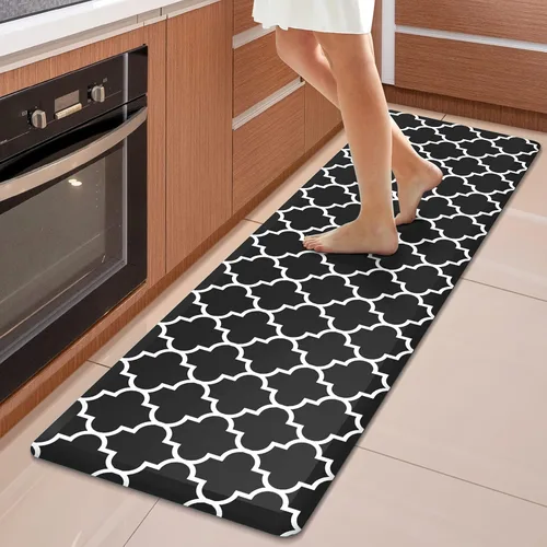 Miniatura 50 de WISELIFE - Tapete antifatiga para piso de 4/5 pulgadas, tapete de cocina antideslizante, impermeable, resistente, ergonómico, cómodo, duradero
