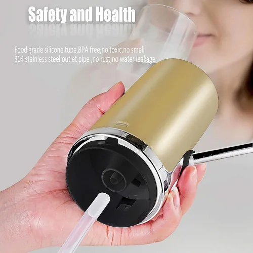 Miniatura 3 de GentleJet Dispensador de agua potable para botella de 5 galones, dispensador de agua portátil recargable eléctrico, bomba de botella de agua