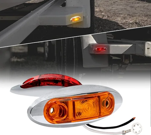 Miniatura 25 de TRUE MODS - Kit de 2 luces marcadoras LED ámbar de 2.5 pulgadas para remolque [DOT FMVSS 108] [SAE P2] [Montaje en superficie] [Impermeable IP67]