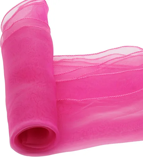 Miniatura 7 de 50 bandas de organza para silla para decoración de bodas, banquetes, fiestas, eventos, suministros para silla, lazos para sillas, bandas de Rosa
