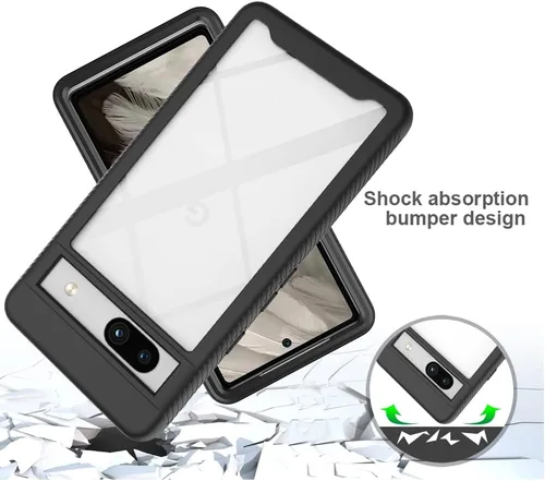 Miniatura 4 de Funda para Google Pixel 7a Funda con protector de pantalla para Google Pixel 7a 5G, color negro