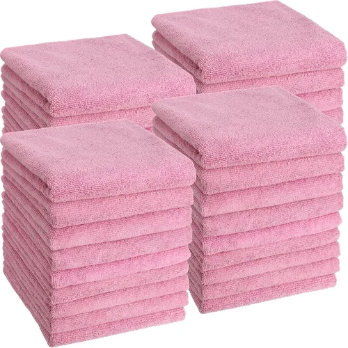 Miniatura 14 de Panelee 36 paquetes de toallas de microfibra absorbentes a prueba de blanqueador, resistentes a la decoloración, toallas de mano para gimnasio, Negro