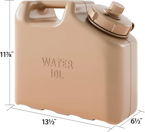 Miniatura 4 de Scepter 2.5 Gallon True Military BPA Free Water Container, Food Grade Water Jug for Camping and Emergency Storage, Green Arena