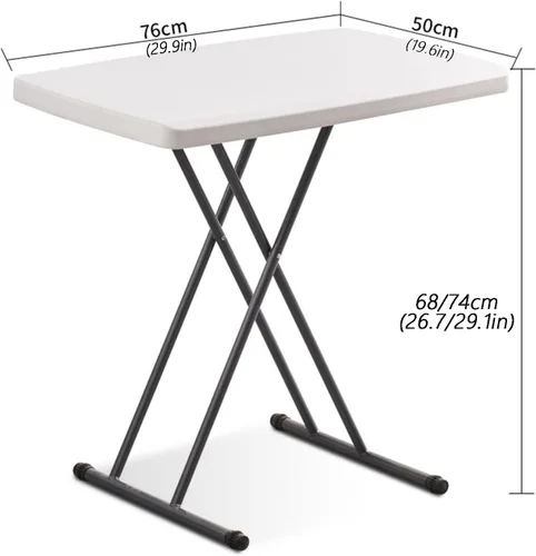 Miniatura 3 de Mesa plegable para tarjetas, altura ajustable, mesa de actividades plegable personal para uso doméstico, picnic, fiesta, sin montaje