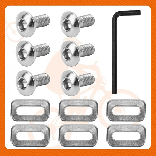 Miniatura 7 de Delta - Tornillos para tacos SPD, tornillos de repuesto compatibles con tacos de bicicleta Delta, llave de clip SPD, tornillos de tacos Delta