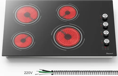 Miniatura 9 de Estufa eléctrica de 2 quemadores – Estufa eléctrica de 24 pulgadas integrada (23 x 13 pulgadas) y encimera (24 x 14 pulgadas), dos quemadores de 24