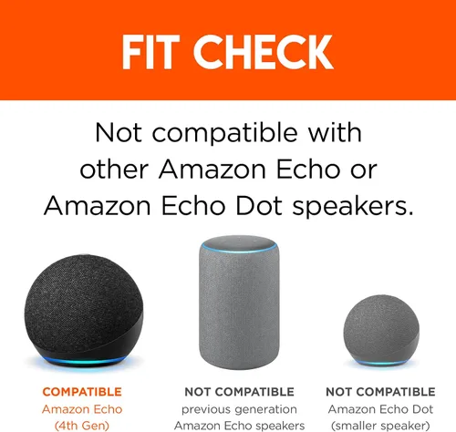 Miniatura 7 de Made For Amazon Wall Mount, Black, Echo (4th generation)