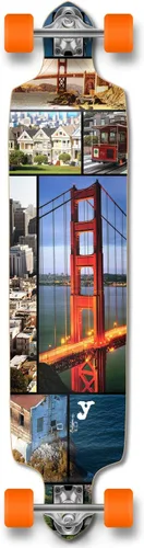 Miniatura 17 de Yocaher Patineta Longboard completa desplegable de velocidad profesional
