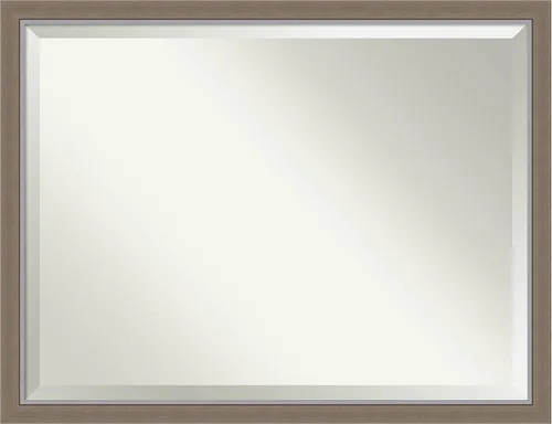 Miniatura 90 de Amanti Art - Espejo con marco para el tocador o para montar en la pared del baño, medidas en pulgadas Grano de café marrón