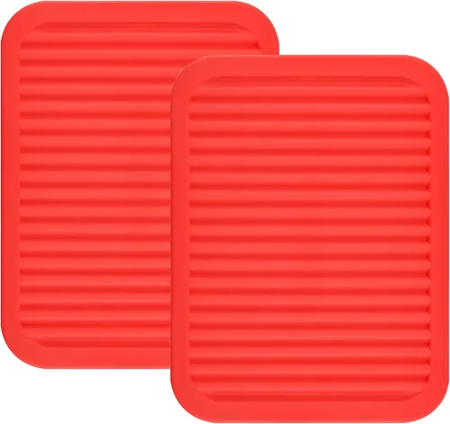 Miniatura 9 de Salvamanteles de silicona para ollas y sartenes calientes, almohadillas calientes para encimera de cocina, tapete de salvamanteles multiusos