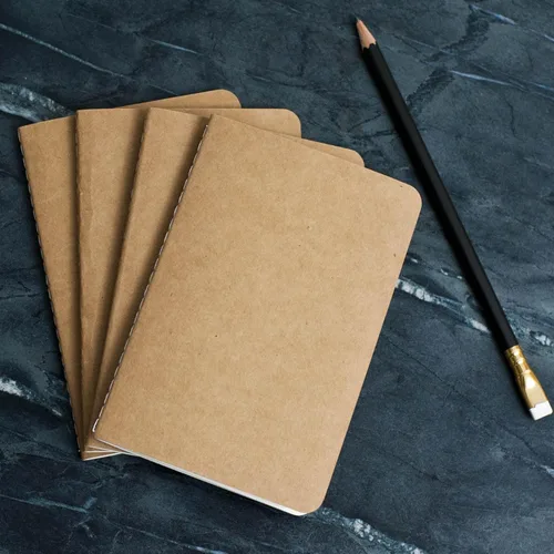 Miniatura 4 de Ox & Pine Recambios de cuaderno Kraft para diario de cuero recargable (paquete de 4) de 4 x 6 pulgadas, 5 x 7 pulgadas o 6 x 8 pulgadas