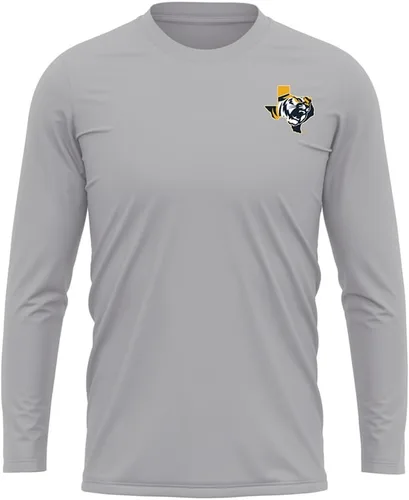 Miniatura 232 de Camisa deportiva de manga larga oficial de la NCAA Collegiate para hombre, con logotipo en el pecho izquierdo, colección Athletic Heather
