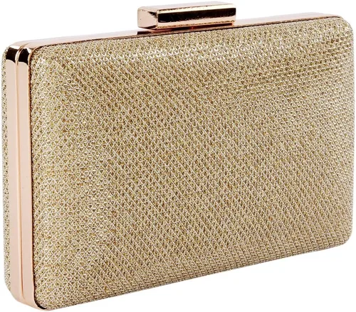 Miniatura 2 de Damara - Bolso de noche con cierre de metal brillante para mujer
