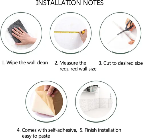 Miniatura 7 de Paneles de pared 3D para despegar y pegar, calcomanías de pared anticolisión impermeables para el hogar, tapete protector de pared suave para Azul