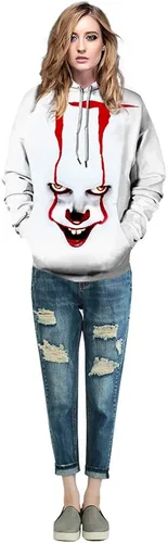 Miniatura 4 de Plustrong Sudaderas con capucha 3D unisex novedosas y divertidas para Halloween y Navidad