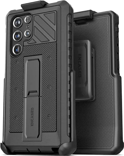 Miniatura 8 de ENCASED Falcon Armor - Funda para Samsung Galaxy S22 Ultra con soporte, funda protectora de cuerpo completo (compatible con carga inalámbrica)