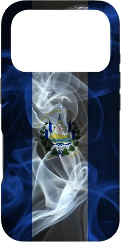 Miniatura 29 de Funda para iPhone 12/12 Pro Smoky El Salvador Bandera - Funda de Orgullo Salvadoreño Estilo Humo