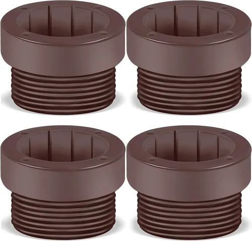 Miniatura 11 de Taiyin 4 piezas de adaptador estabilizador de sombrilla de piscina, fundas de adaptador roscadas para sombrilla de piscina, estabilizador de poste
