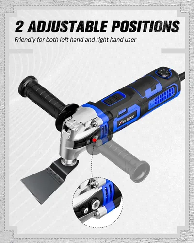 Miniatura 6 de AVID POWER Herramienta oscilante, multiherramienta oscilante de 3.5 amperios con ángulo de oscilación de 4.5°, 6 velocidades variables y 13