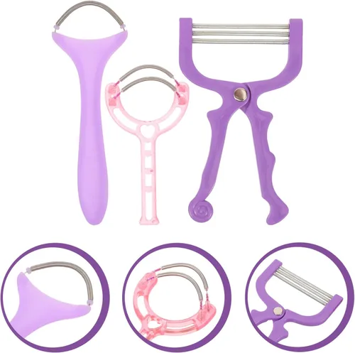 Miniatura 9 de 3 Pcs Facial Hair Remover Set Manual Spring Epilator for Women Face Upper Lip Chin Hair Removal for Sensitive Skin Random