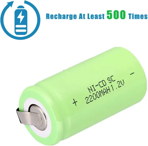 Miniatura 4 de Ni-Cd 1.2V 2200MAH Batería Recargable Sub C SC Baterías (Verde* 6)