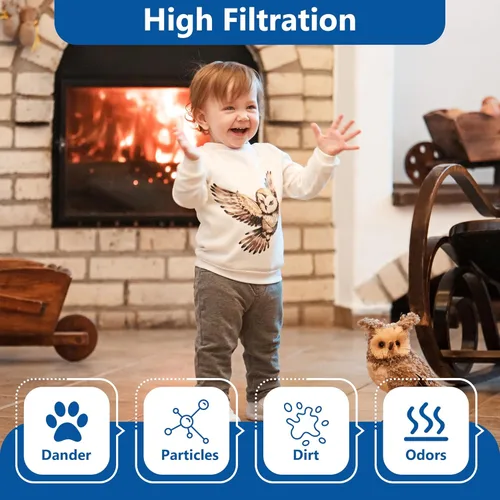 Miniatura 4 de MAF2 - Filtro de mecha para humidificador (paquete de 4) de repuesto para humidificadores Esscik Air AIRCaire MiostAIR MA0800, MA0600, MA0601 15408