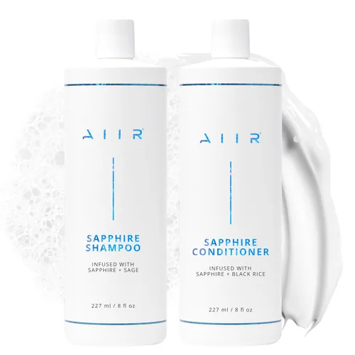 Miniatura 8 de AIIR Sapphire Shampoo - Fórmula natural para crecimiento y brillo del cabello, infusión de cristal, vegano, sin sulfatos, cuidado profesional