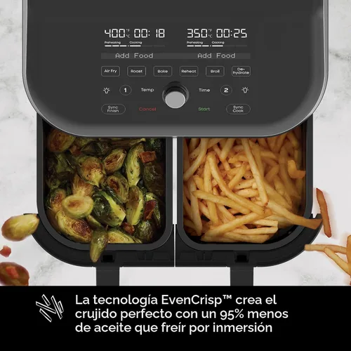 Miniatura 6 de Freidora de aire Instant Pot Vortex Plus XL 8QT ClearCook, ventanas transparentes, programación personalizada, funciones 8-en-1 que crujen, asan
