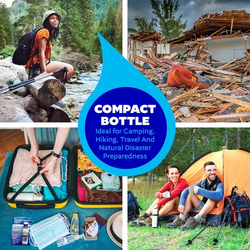 Miniatura 5 de Tabletas de purificación de agua Potable Aqua con PA Plus, solución portátil y efectiva para camping, senderismo, emergencias, desastres naturales