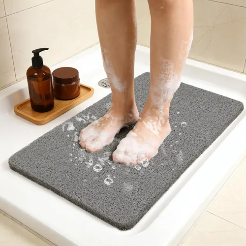 Miniatura 36 de Joyhalo Tapete de ducha antideslizante, de secado rápido, para ducha, bañera, baño, hogar, 24 x 24 pulgadas, color aguamarina
