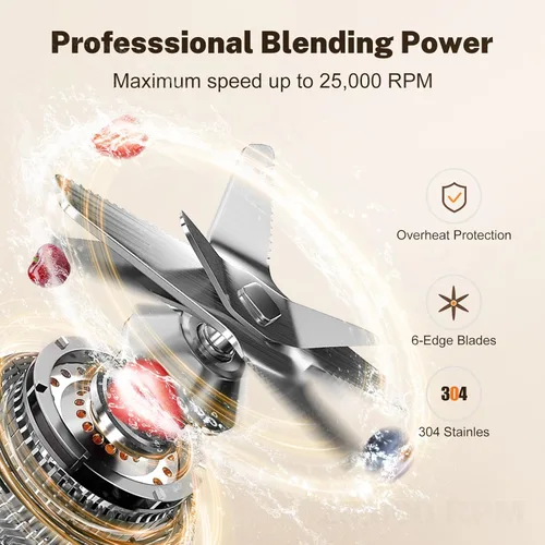 Miniatura 3 de MAGETANG Licuadora de 1800W para batidos