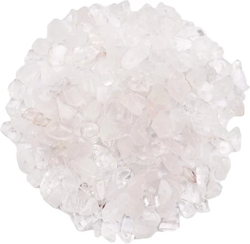 Miniatura 29 de 500 piezas Cuentas de piedra de chip natural, Alabastro 5-8 mm Piedras preciosas irregulares curativas de cristal sueltas con agujero perforado