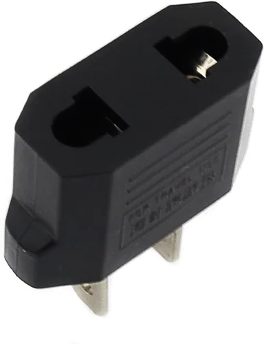 Miniatura 5 de ANRANK E-U4113619AK Adaptador de enchufe europeo a estadounidense (negro, paquete de 2)