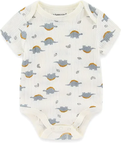 Miniatura 64 de Kiddiezoom Mameluco unisex de algodón de una pieza para bebé recién nacido, 5