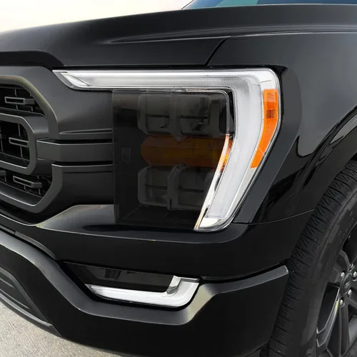 Miniatura 3 de SlickMod Tinte de humo de vinilo precortado para faros Ford F150 2021-2023 (20% humo oscuro, 2. corte de faros) (SM-FOR-F15-2123-HL)