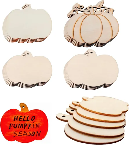 Miniatura 8 de 48 piezas de recortes de insectos de madera sin terminar con agujero para cabestrillo, manualidades de pintura en blanco de madera de mariposa