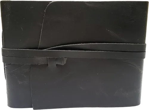 Álbum de fotos pequeño de cuero vintage con cierre de hebilla, páginas estilo álbum de recortes, caja de regalo incluida, capacidad para 100 fotos