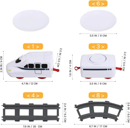 Miniatura 4 de Juguetes de tren de sushi – Día del Niño Giratorio Sushi Bar Tren Va Alrededor del Tren Juguetes Japoneses Platos de Sashimi Bandeja de Sushi