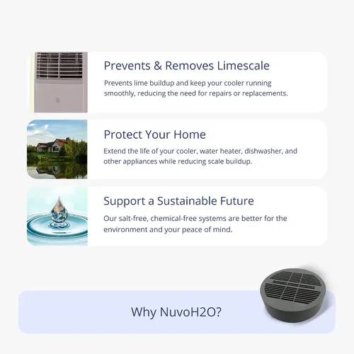 Miniatura 4 de NuvoH2O Discos preventivos de escamas evaporativas enfriadoras – Fórmula de refuerzo de cítricos y polifosfato – Reduce y previene la cal – Dura