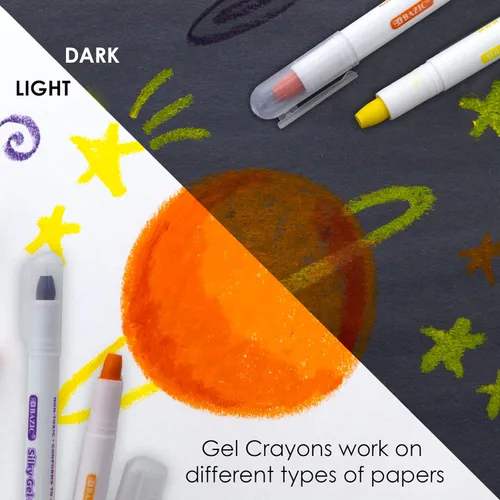 Miniatura 4 de BAZIC PRODUCTS Crayones de gel sedosos, 12 colores, lavables