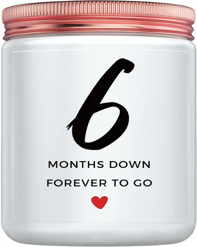Miniatura 9 de Un año, 1º, 1 año, regalo de vela de primer aniversario para él, su pareja, el mejor regalo romántico de aniversario de papel para novia, novio