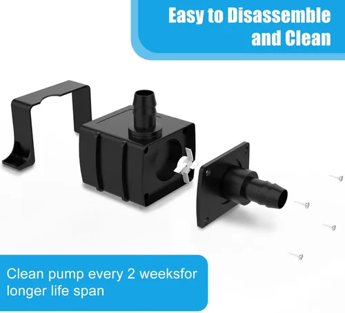 Miniatura 4 de Mini bomba de agua sumergible, bomba de fuente USB silenciosa, bomba de fuente eléctrica sin escobillas, potentes bombas de agua para acuario