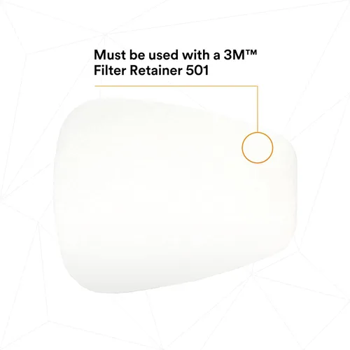 Miniatura 5 de 3M Filtro de repuesto para respirador 5P71, 5 pares, P95, debe usarse con respiradores 3M 5000 o cartuchos 3M serie 6000