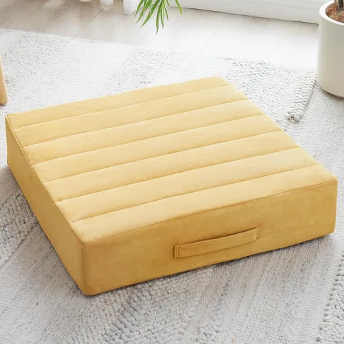 Miniatura 19 de JKMAX 2 Piezas Almohadas de Espuma de Alta Densidad para Piso - Almohadas Grandes Mejoradas para Asientos de Adultos - Cojín de Piso para Exteriores